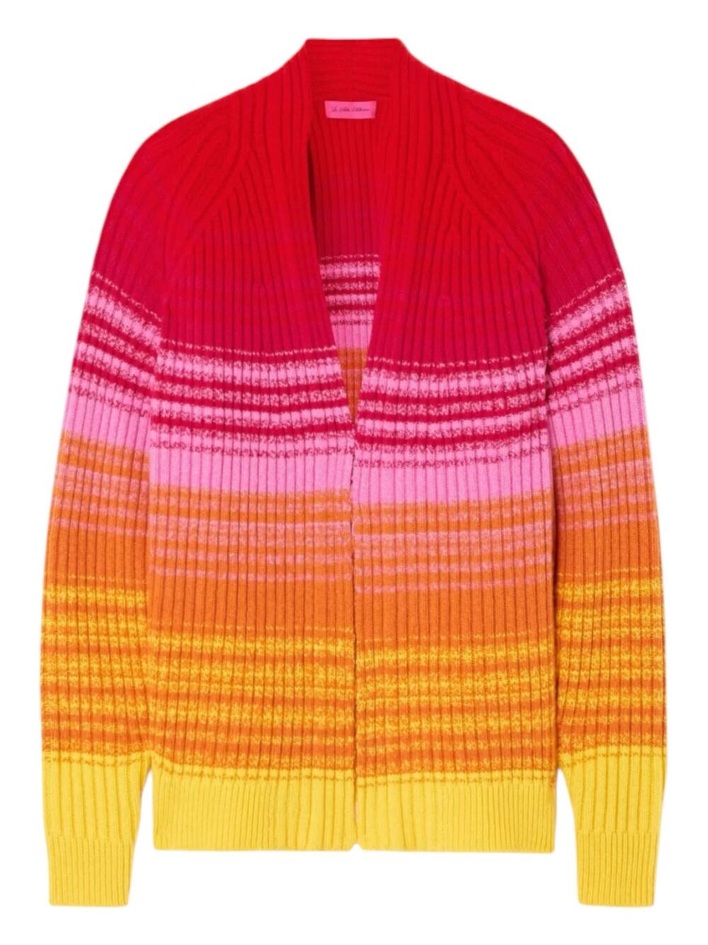 The Elder Statesman Morphe Striped Ribbed Cashmere Cardigan Size XS